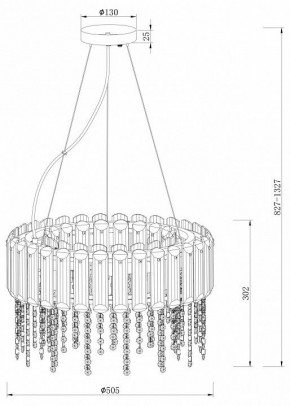 Подвесной светильник Maytoni Hail MOD097PL-06CH в Челябинске - chelyabinsk.mebel24.online | фото 4