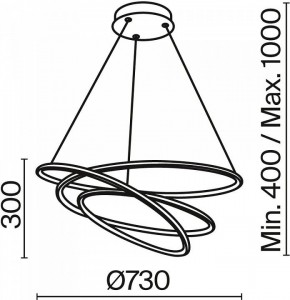 Подвесной светильник Maytoni Halo MOD100PL-L88WK1 в Челябинске - chelyabinsk.mebel24.online | фото 3