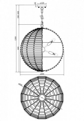 Подвесной светильник Maytoni Palla MOD092PL-08CH в Челябинске - chelyabinsk.mebel24.online | фото 4
