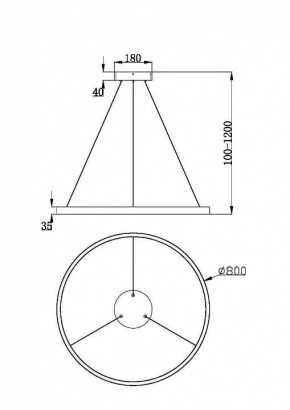 Подвесной светильник Maytoni Rim MOD058PL-L42BSK в Челябинске - chelyabinsk.mebel24.online | фото 2