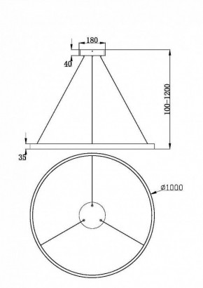 Подвесной светильник Maytoni Rim MOD058PL-L54BSK в Челябинске - chelyabinsk.mebel24.online | фото 3