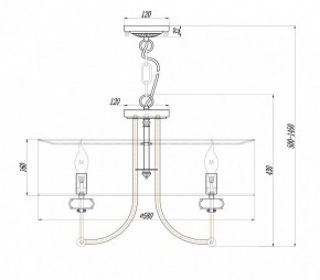 Подвесной светильник Maytoni Roma ARM006PL-06G в Челябинске - chelyabinsk.mebel24.online | фото 3