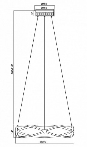 Подвесной светильник Maytoni Weave MOD062PL-L45CH3K в Челябинске - chelyabinsk.mebel24.online | фото 5