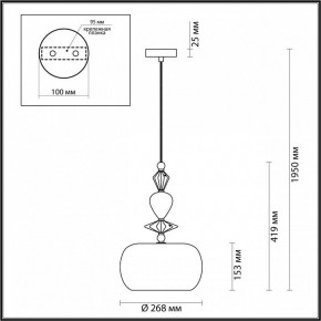 Подвесной светильник Odeon Light Bizet 4893/1A в Челябинске - chelyabinsk.mebel24.online | фото 3