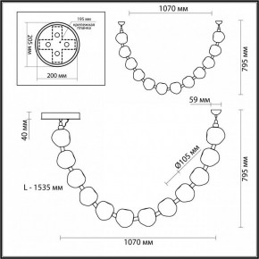 Подвесной светильник Odeon Light Jemstone 5085/48L в Челябинске - chelyabinsk.mebel24.online | фото 7