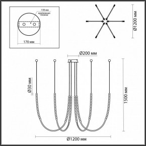 Подвесной светильник Odeon Light Monella 6639/70L в Челябинске - chelyabinsk.mebel24.online | фото 4