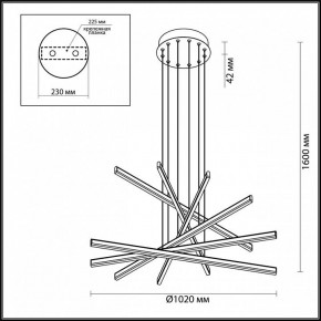 Подвесной светильник Odeon Light Rudy 3890/96L в Челябинске - chelyabinsk.mebel24.online | фото 6
