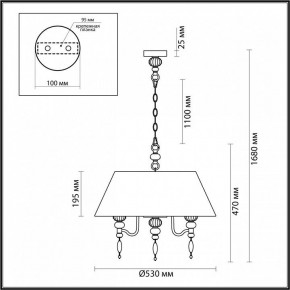 Подвесной светильник Odeon Light Sochi 4896/5A в Челябинске - chelyabinsk.mebel24.online | фото 6