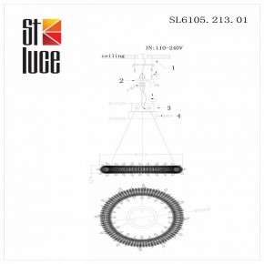 Подвесной светильник ST-Luce Lucchero SL6105.213.01 в Челябинске - chelyabinsk.mebel24.online | фото 6