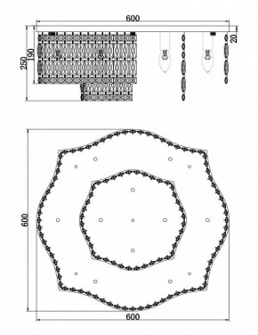 Потолочная люстра Maytoni Dune DIA005CL-10CH в Челябинске - chelyabinsk.mebel24.online | фото 2