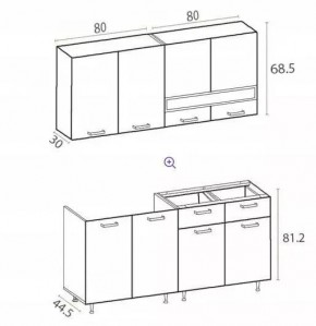 РИО-2 ЛДСП Кухонный гарнитур 1,6 м в Челябинске - chelyabinsk.mebel24.online | фото 7