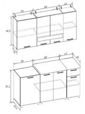 РИО-2 ЛДСП Кухонный гарнитур 1,7 м в Челябинске - chelyabinsk.mebel24.online | фото 7