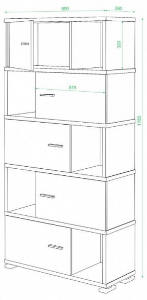 Шкаф комбинированный Домино СБ-30/5 в Челябинске - chelyabinsk.mebel24.online | фото 3