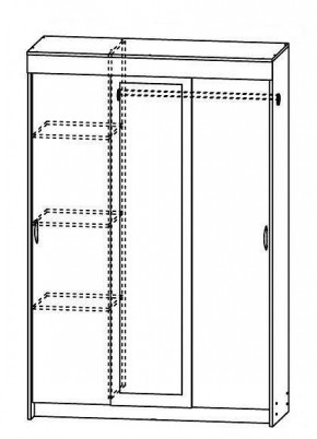 Шкаф-купе Бассо 1300 (Венге/Дуб белфорд) в Челябинске - chelyabinsk.mebel24.online | фото 2
