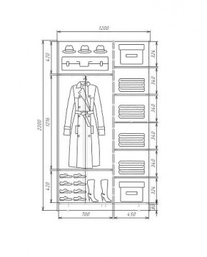 Шкаф-купе ХИТ 22-4-12-66 (420) в Челябинске - chelyabinsk.mebel24.online | фото 5