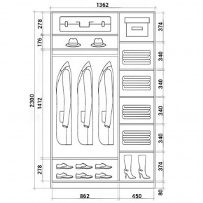 Шкаф-купе ХИТ 23-14-55 (620) в Челябинске - chelyabinsk.mebel24.online | фото 2