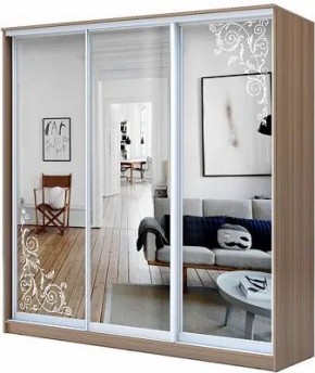 Шкаф-купе ХИТ 23-20/2-656 ОРНАМЕНТ в Челябинске - chelyabinsk.mebel24.online | фото