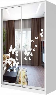 Шкаф-купе ХИТ 24-4-15-66 БАБОЧКИ в Челябинске - chelyabinsk.mebel24.online | фото