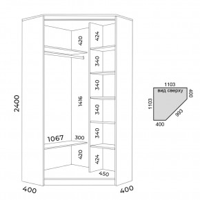 Шкаф-купе ХИТ-У-24-4-55 в Челябинске - chelyabinsk.mebel24.online | фото 3