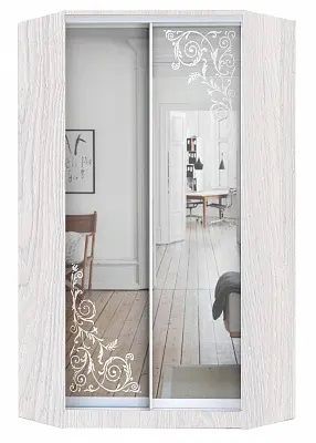 Шкаф-купе ХИТ-У-L-24-64-66 ОРНАМЕНТ в Челябинске - chelyabinsk.mebel24.online | фото