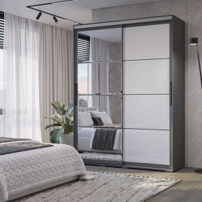 Шкаф-купе Крафт-6 1.6 м ШКК-06 (графит) в Челябинске - chelyabinsk.mebel24.online | фото