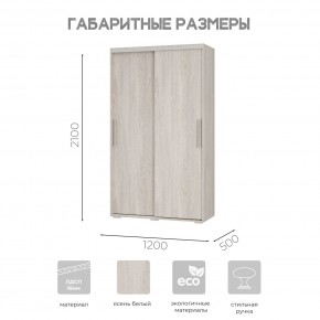 Шкаф-купе ШКК-11 (ясень белый) в Челябинске - chelyabinsk.mebel24.online | фото 7