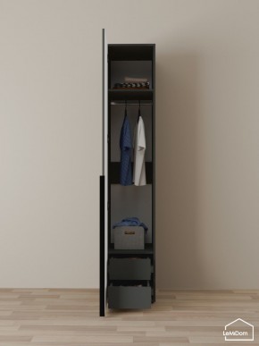 Шкаф Linnea MHR-1-3 2050х400х510 (Графит-М 11.1.25) в Челябинске - chelyabinsk.mebel24.online | фото 6