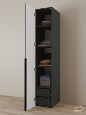 Шкаф Linnea MHR-1-4 2050х400х510 (Графит-М 11.1.25) в Челябинске - chelyabinsk.mebel24.online | фото 5