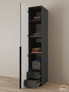 Шкаф Linnea MHR-1-4 2050х400х510 (Графит-М 11.1.25) в Челябинске - chelyabinsk.mebel24.online | фото 6