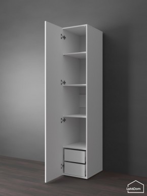 Шкаф Linnea MHR-1PO-4 2050х400х510 (Белый-М 11.1.2) в Челябинске - chelyabinsk.mebel24.online | фото 5