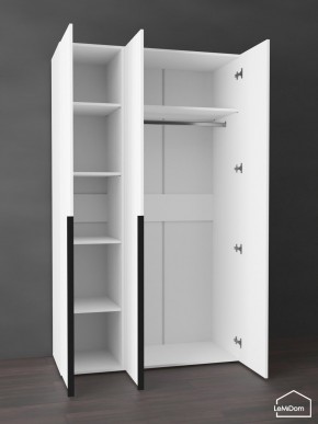Шкаф Linnea MHR-3-1 2050х1200х510 (Белый-М 11.1.2) в Челябинске - chelyabinsk.mebel24.online | фото 4