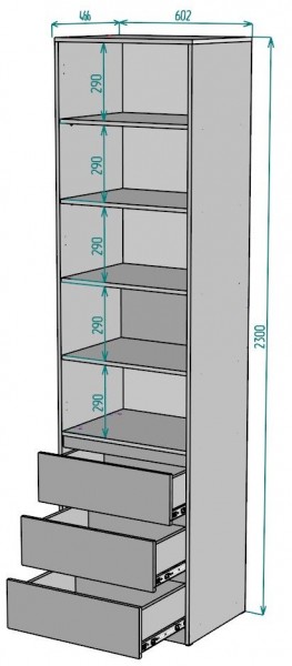 Шкаф Мальта H156 в Челябинске - chelyabinsk.mebel24.online | фото 2