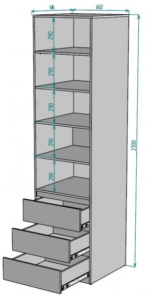 Шкаф Мальта H158 в Челябинске - chelyabinsk.mebel24.online | фото 2