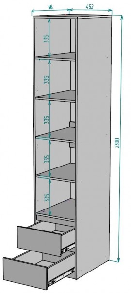 Шкаф Мальта H168 в Челябинске - chelyabinsk.mebel24.online | фото 2