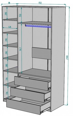 Шкаф Мальта H208 в Челябинске - chelyabinsk.mebel24.online | фото 2