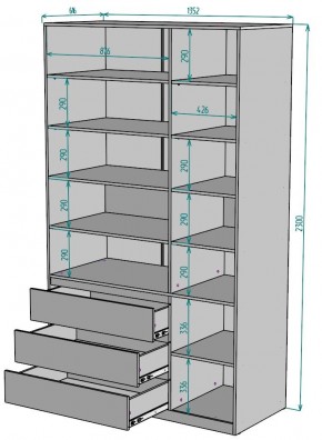 Шкаф Мальта H211 в Челябинске - chelyabinsk.mebel24.online | фото 2