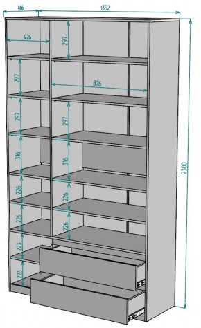 Шкаф Мальта H214 в Челябинске - chelyabinsk.mebel24.online | фото 2