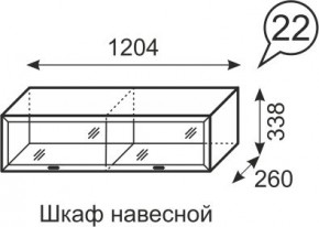 Шкаф навесной Венеция 22 бодега в Челябинске - chelyabinsk.mebel24.online | фото 1