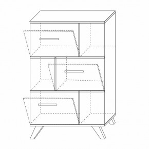 Шкаф низкий с нишами Вега Скандинавия в Челябинске - chelyabinsk.mebel24.online | фото 8