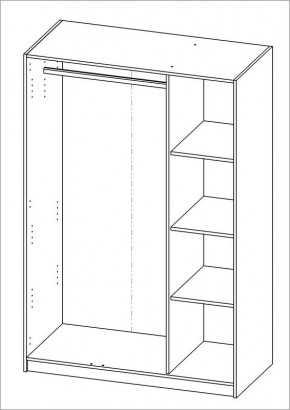 Шкаф ОРИОН трехдверный, цвет Дуб Венге в Челябинске - chelyabinsk.mebel24.online | фото 3