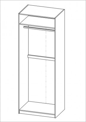 Шкаф ПЕГАС двухдверный, цвет Дуб Сонома в Челябинске - chelyabinsk.mebel24.online | фото 3