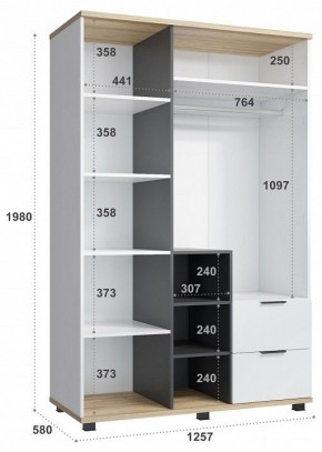 Шкаф платяной СкайЛайт СЛ-03К в Челябинске - chelyabinsk.mebel24.online | фото 5