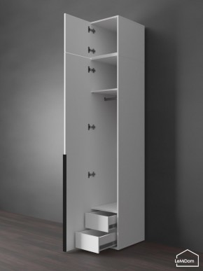 Шкаф с антресолью Linnea MHR-1A-3 2450х400х510 (Белый-М 11.1.2) в Челябинске - chelyabinsk.mebel24.online | фото 6
