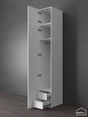Шкаф с антресолью Linnea MHR-1POA-3 2450х400х510 (Белый-М 11.1.2) в Челябинске - chelyabinsk.mebel24.online | фото 6