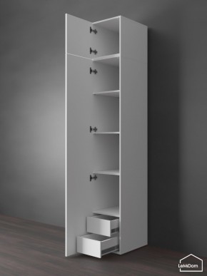 Шкаф с антресолью Linnea MHR-1POA-4 2450х400х510 (Белый-М 11.1.2) в Челябинске - chelyabinsk.mebel24.online | фото 5
