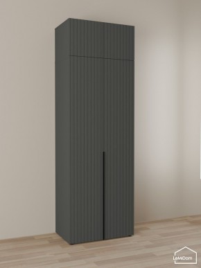 Шкаф с антресолью Linnea MHR-2A-2 2450х800х510 (Графит-М 11.1.25) в Челябинске - chelyabinsk.mebel24.online | фото 1