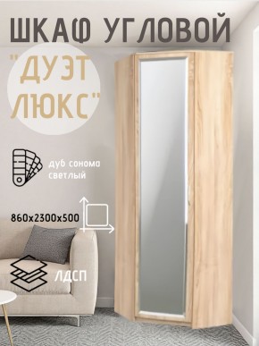 Шкаф угловой Дуэт Люкс с зеркалом в Челябинске - chelyabinsk.mebel24.online | фото