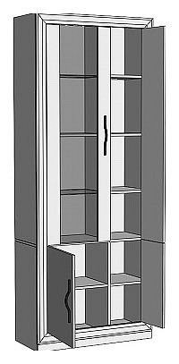 Шкаф-витрина Нобиле ШВтВ-ФСД-ФГК в Челябинске - chelyabinsk.mebel24.online | фото 2