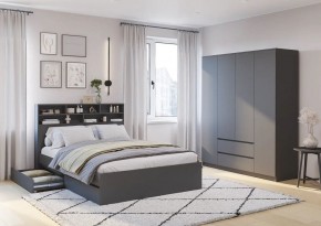 Спальня Симпл (графит) модульная в Челябинске - chelyabinsk.mebel24.online | фото