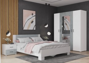 Спальный гарнитур NOVA (модульный) белый/бетон в Челябинске - chelyabinsk.mebel24.online | фото